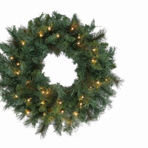 Majestic Pine Wreath 24" Prelit