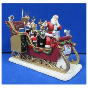 Christmas Band & Santa In Sleigh