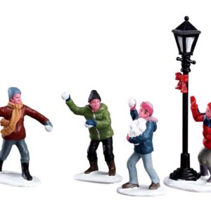 Snowball Fight, Set Of 4