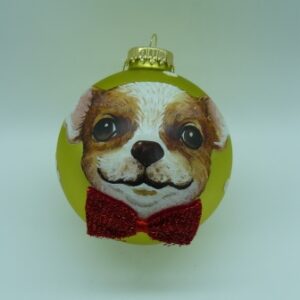 Baubles 100mm Dog Green Chihuahua