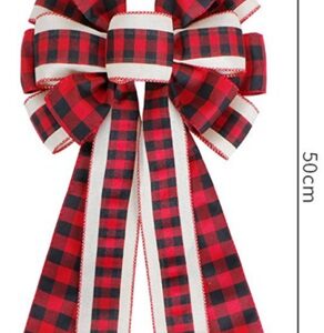 Burlap and Check Bow