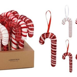 Hanging Cotton Candy Cane 32cm