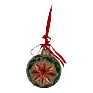 Vintage Green Ball Hanging 11cm