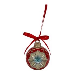 Vintage Red Ball Hanging 9cm