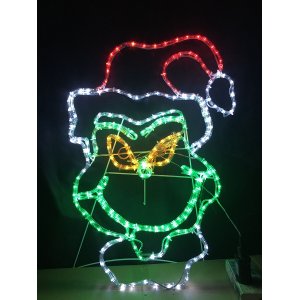 Grinch Face LED Frame 70cm