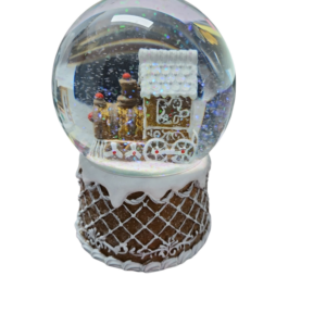 Gingerbread Train Snow Globe