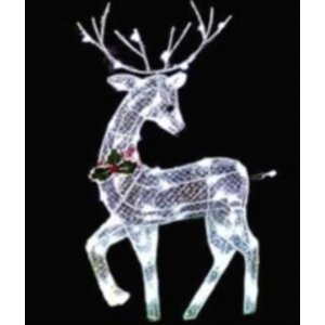Reindeer Metal n Fabric 90cm