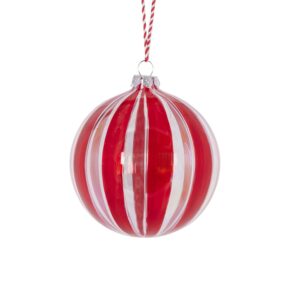 Baubles 100mm Iridescent Peppermint