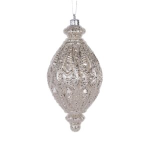 Baubles 160mm Drop Champagne Intricate
