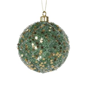 Baubles 80mm Emerald Green Lattice