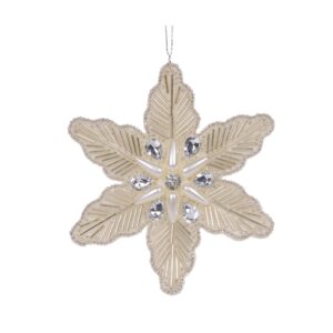 Champagne Embellished Jewel Snowflake