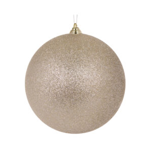 Baubles 200mm Champagne Glitter