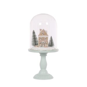 Cloche 35.5cm Piped Pastel Gingerbread Facade
