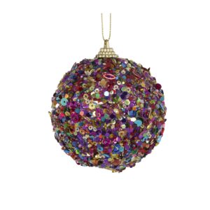 Baubles 80mm Mini Fa La La Glitter