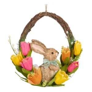 Tango Tulip Wreath with Rabbit