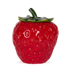 Strawberry Cookie Jar Red