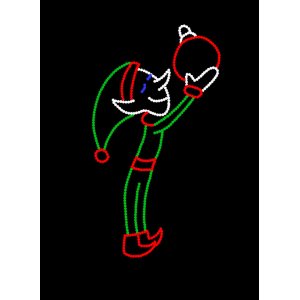 Elf Holding Bauble LED 90cm