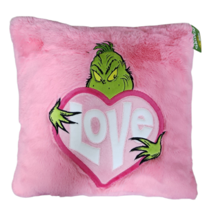 Pink Love Grinch Cushion