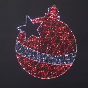 Christmas Bauble Silhouette Micr-LED