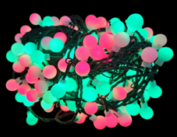 Ball String Lights 20M Red Green