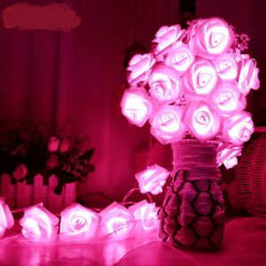 Rose String Lights B/Op Pink