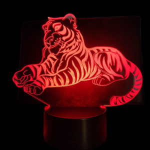 Illusion Lamp 3D – Resting Tiger