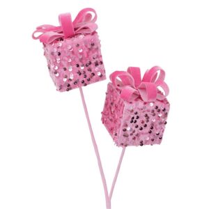 Gift Box Pick Candy Pink Sequin