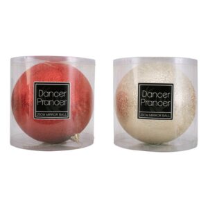 Baubles 200mm Champagne or Red