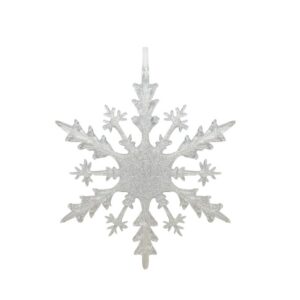 Acrylic Snowflake w Glitter 45cm