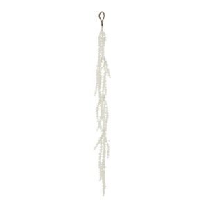 White Frosted Hanging Stem 77cm