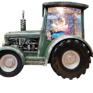 Tractor with Santa Green
