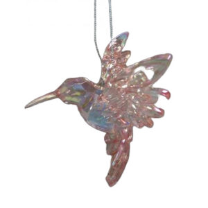 Acrylic Hanging Ornament Pink Hummingbird