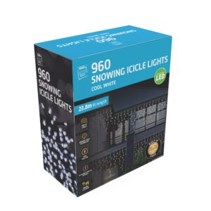 LED Icicle Lights 960 Cool White