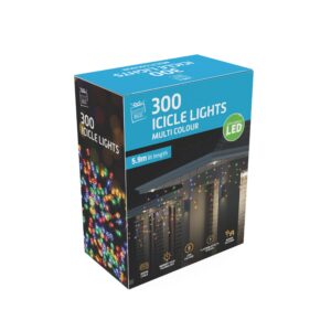 LED Icicle Lights 300 Multicolour