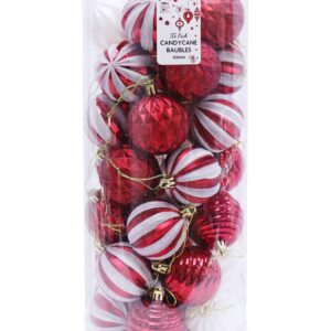 Baubles 60mm Candycane