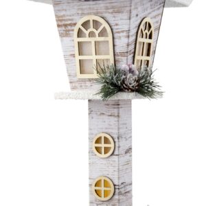LED Paper-Board Snowy Lamppost