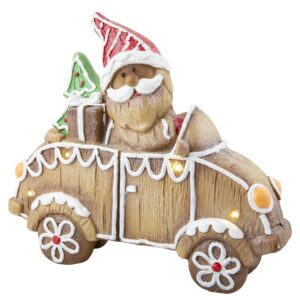 Ceramic Iced Gingerbread Car