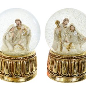 Nativity Waterball Gold Musical 10cm