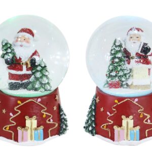 Musical Santa Tree Waterball 10cm