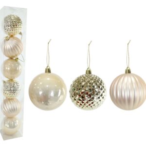 Baubles 80mm Champagne