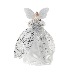 Tree Topper Angel Cone Silver