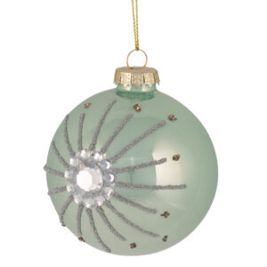 Baubles 80mm Glass Tiffany Starburst