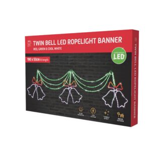 LED Ropelight Twin Bell Red-Green-White