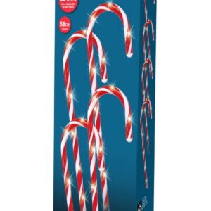 LED Candy Cane Stakes Battery/OP