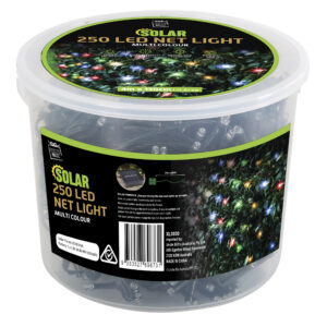 Solar Net Lights 250 Multicolour 4M x 130cm