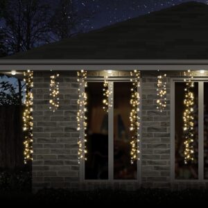 LED Dancing Cluster Warm White Icicles