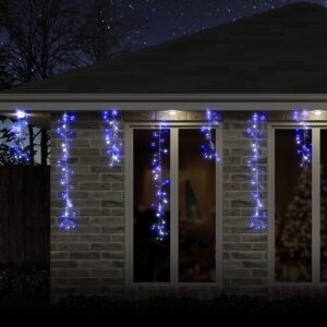 LED Dancing Cluster White/Blue Icicles