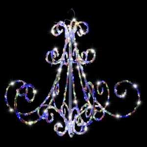 LED Acrylic Chandelier Flashing Multi Colour