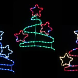LED Ropelight Zig Zag Tree with Star
