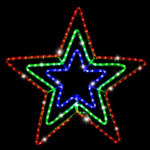 LED Ropelight Star 65cm Blue,Green,Red